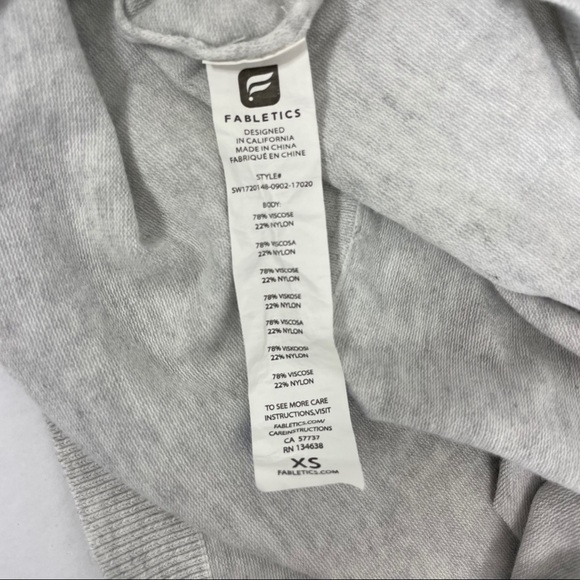 Fabletics Jocelyn Draped Open Back Sweater Sz XS - Picture 8 of 14